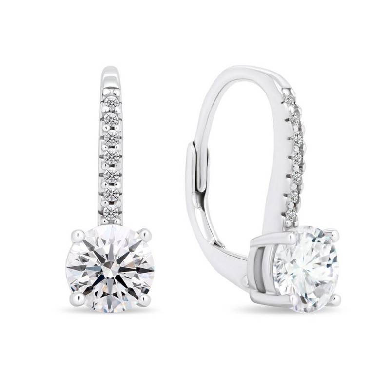 Brilio Silver Ohrring-Set Funkelnde Silberohrringe mit klaren Zirkonen EA415W von Brilio Silver