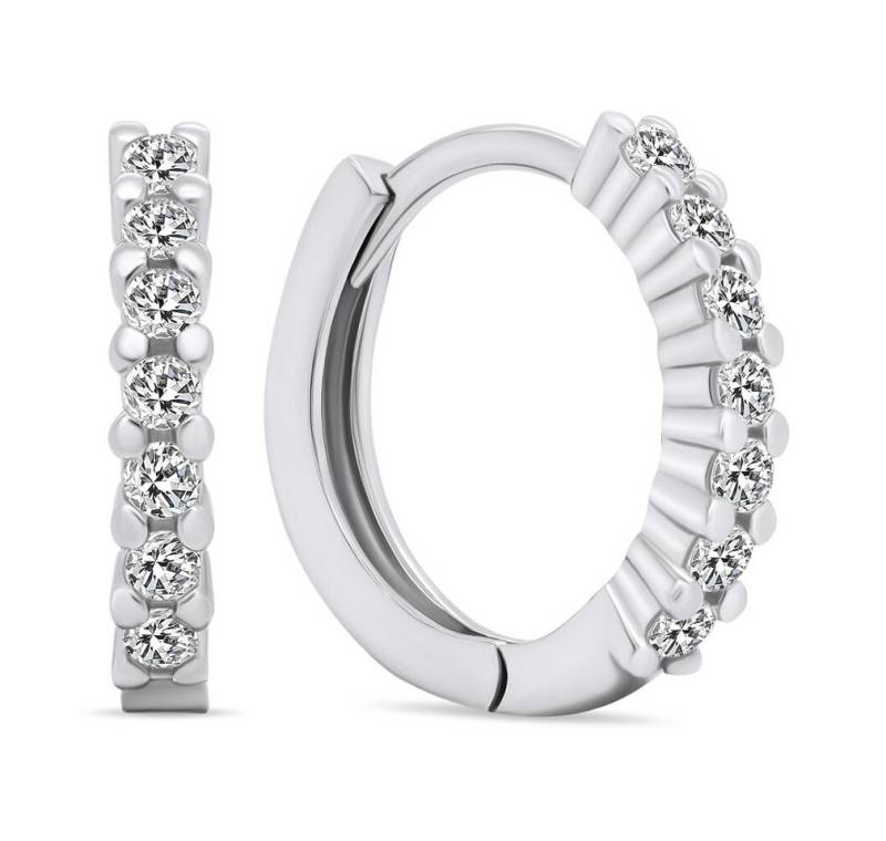 Brilio Silver Ohrring-Set Funkelnde runde Ohrringe mit Zirkonen EA665W von Brilio Silver
