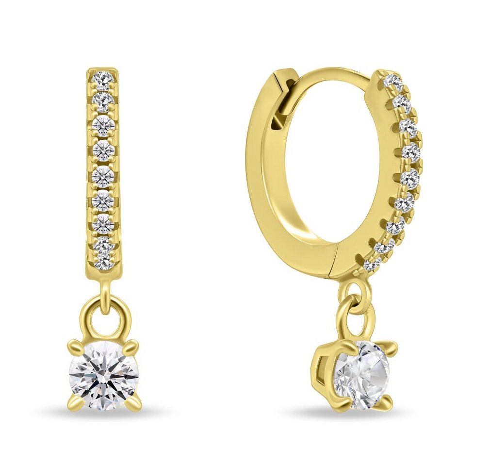 Brilio Silver Ohrring-Set Funkelnde runde Ohrringe mit Zirkonen EA882Y von Brilio Silver