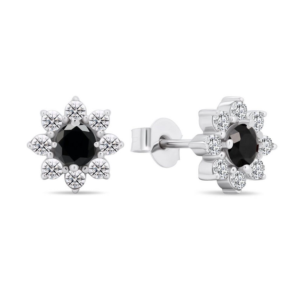 Brilio Silver Ohrring-Set Matching silver earrings with cubic zirconia Flowers EA577WBC von Brilio Silver