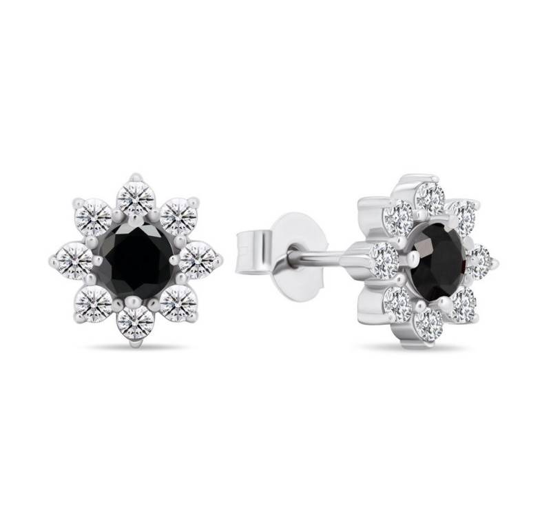 Brilio Silver Ohrring-Set Matching silver earrings with cubic zirconia Flowers EA577WBC von Brilio Silver