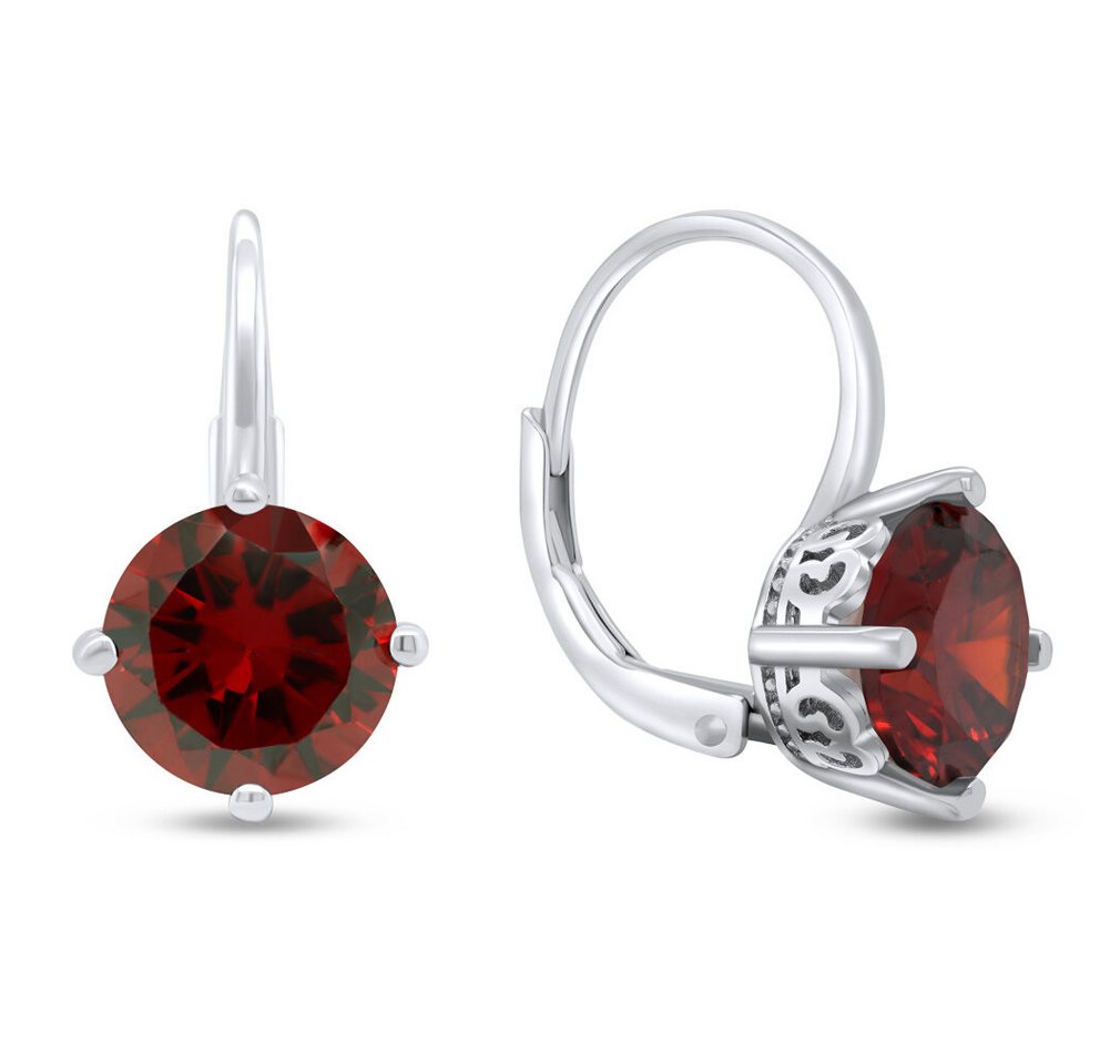 Brilio Silver Ohrring-Set Matching silver earrings with red zircons EA302WR Brilio Silver Ohrring-Set Matching silver earrings with red zircons EA302WR von Brilio Silver
