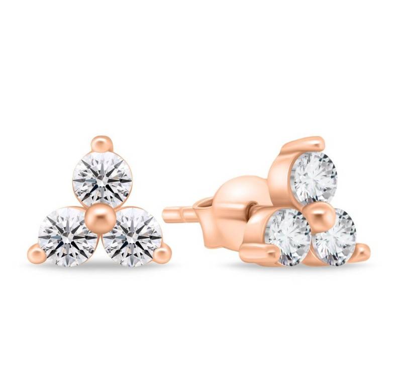 Brilio Silver Ohrring-Set Minimalistische Bronze-Ohrringe EA867R von Brilio Silver