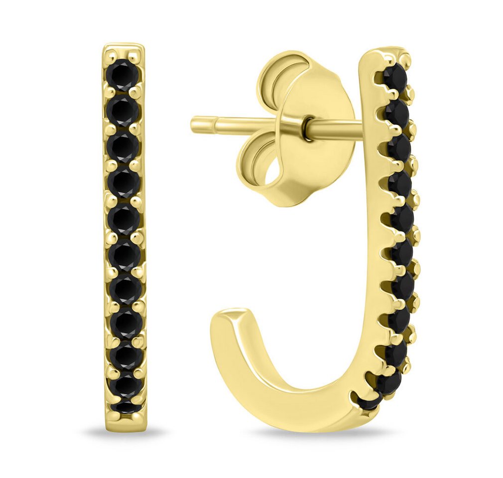 Brilio Silver Ohrring-Set Original gold-plated earrings with zircons EA618YBC von Brilio Silver