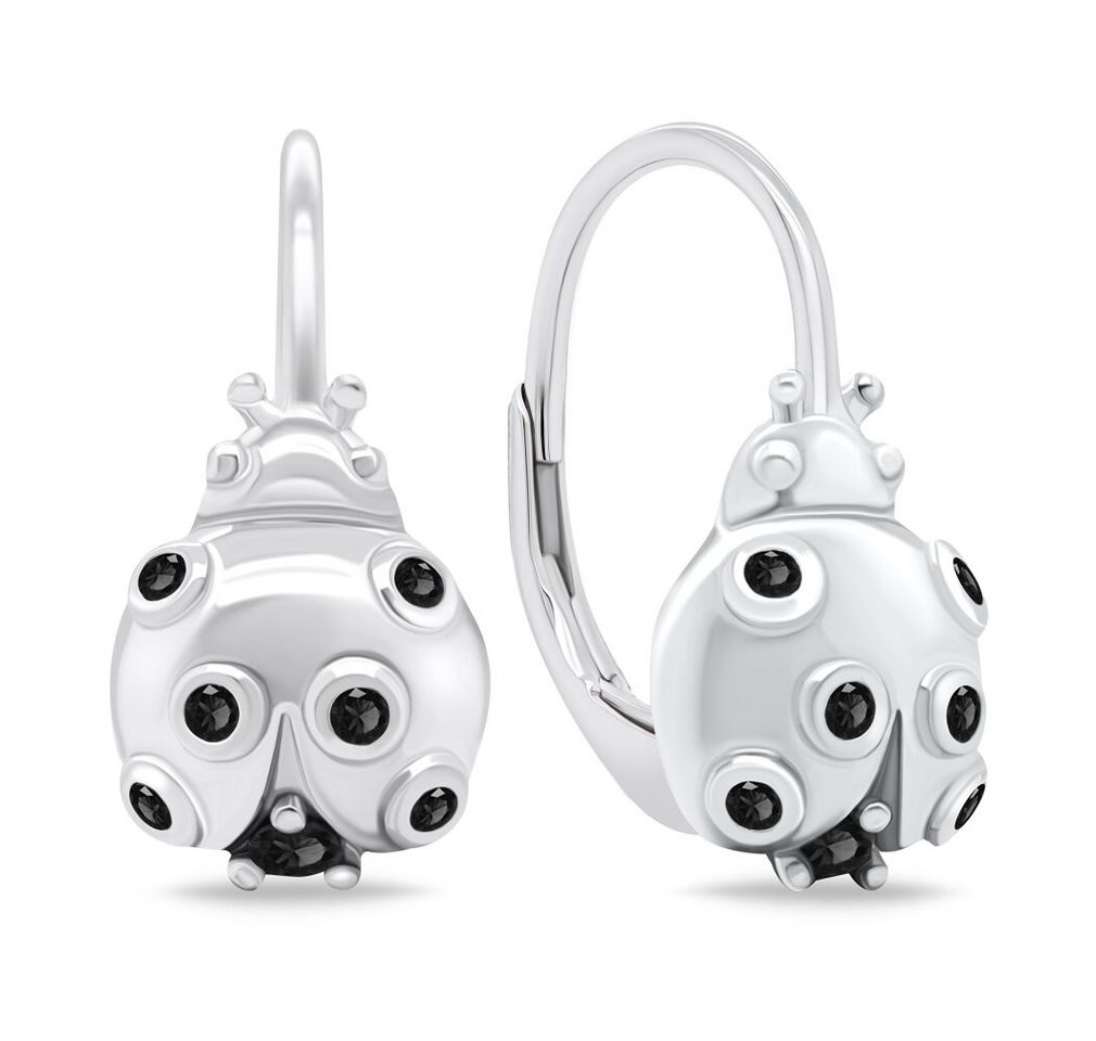 Brilio Silver Ohrring-Set Playful silver dangle earrings Ladybugs EA701WBC von Brilio Silver
