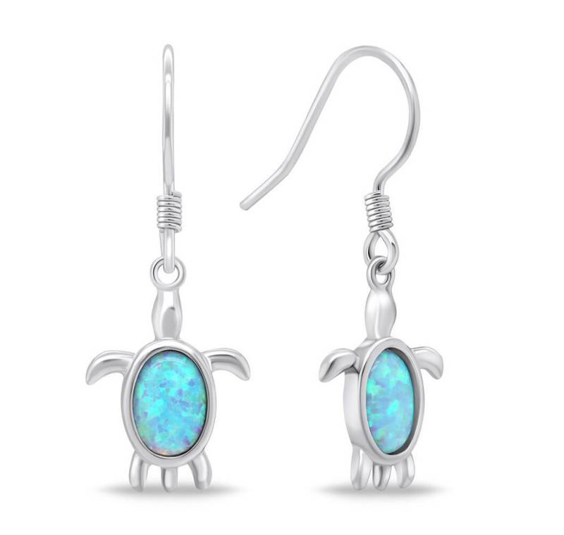 Brilio Silver Ohrring-Set Playful silver turtle earrings EA651WLB von Brilio Silver