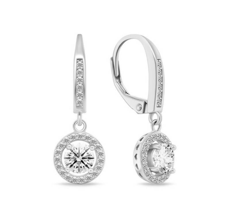 Brilio Silver Ohrring-Set Schöne Silberohrringe mit klaren Zirkonen EA466W von Brilio Silver