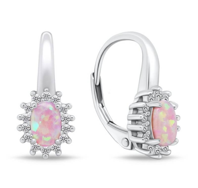 Brilio Silver Ohrring-Set Schöne Silberohrringe mit synthetischen Opalen EA933WP von Brilio Silver