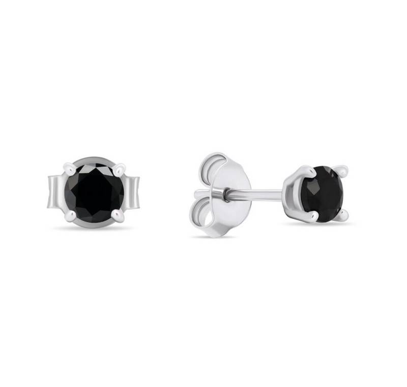 Brilio Silver Ohrring-Set Silver stud earrings with black zircons EA598WBC von Brilio Silver