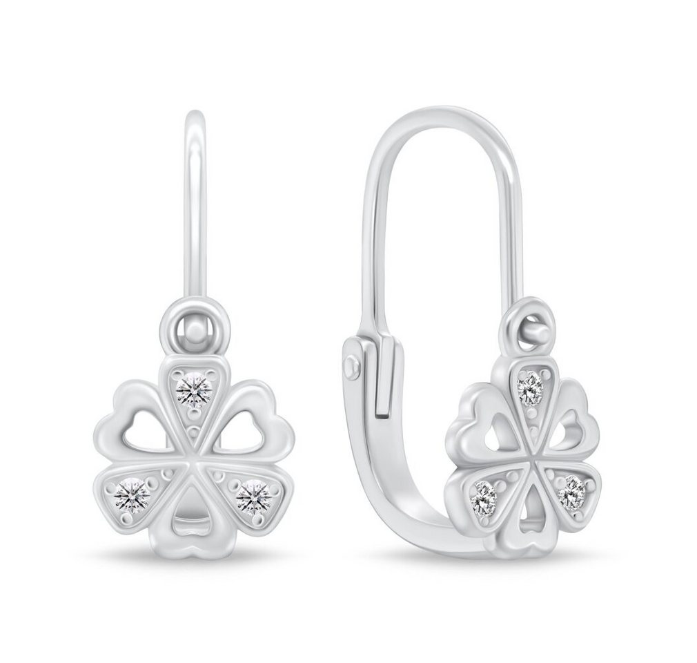 Brilio Silver Ohrring-Set Sparkling Silver Flower Earrings for Girls EA189W von Brilio Silver