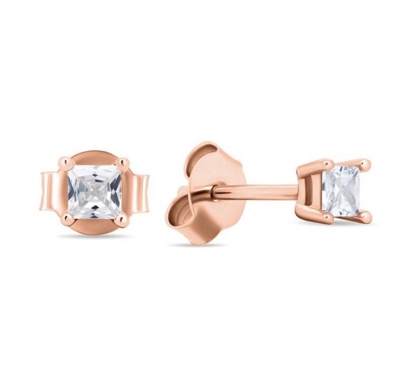 Brilio Silver Ohrring-Set Sparkling bronze stud earrings with zircons EA617R von Brilio Silver