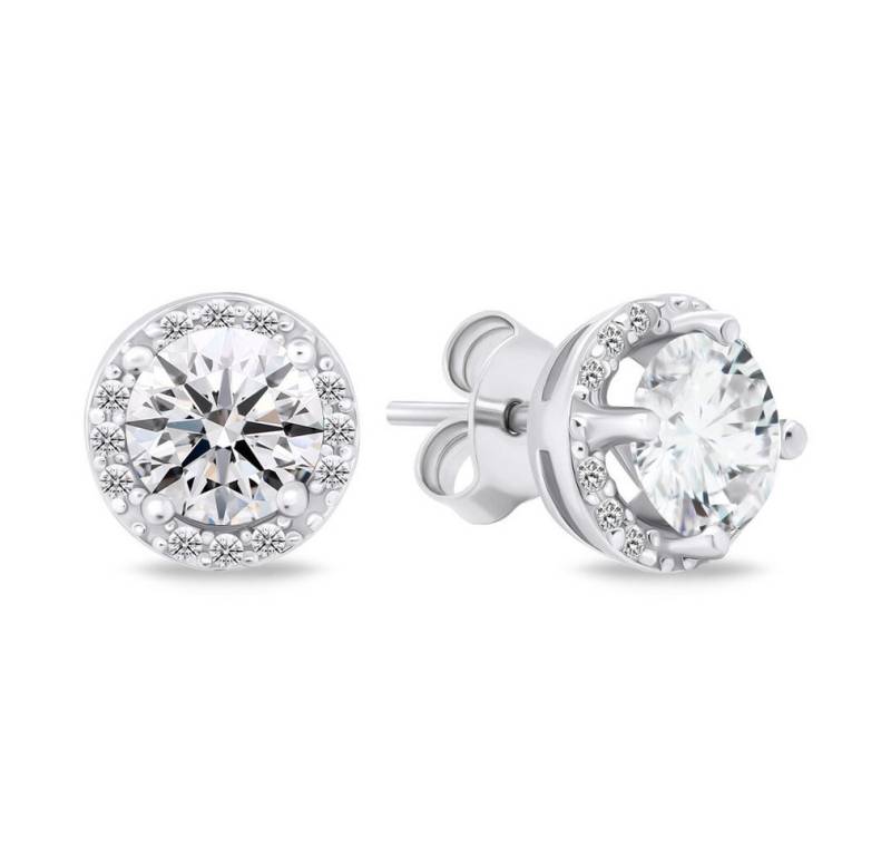 Brilio Silver Ohrring-Set Sparkling silver earrings with zircons EA601W von Brilio Silver