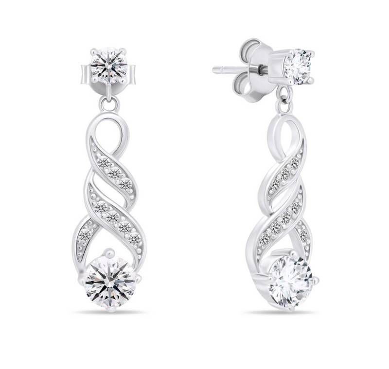 Brilio Silver Ohrring-Set Timeless silver earrings with clear zircons EA571W von Brilio Silver
