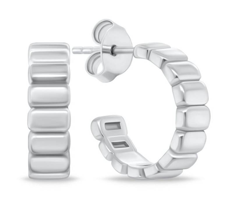 Brilio Silver Ohrring-Set Zeitlose Reif-Ohrringe EA876W von Brilio Silver