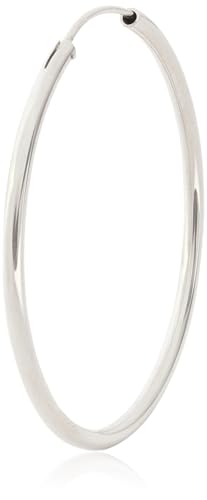 Brilio Silver Timeless Silver Hoop Ohrringe EA69 - Durchmesser: 4 cm sBS2690-4 Marke, Estándar, Nicht-Edelmetall, Kein Edelstein von Brilio Silver