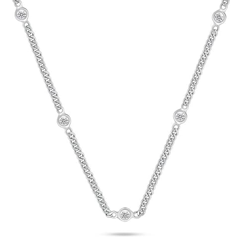 Brilio Halskette Silber Halskette mit Zirkonia NCL114W sBS3362 Marke, Estándar, Nicht-Edelmetall, Kein Edelstein von Brilio