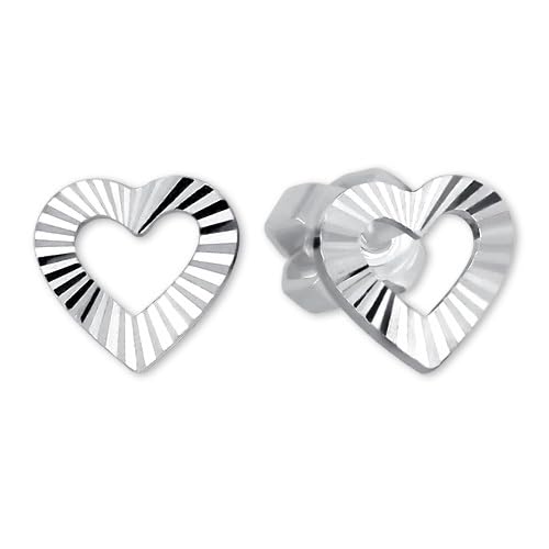 Brilio Ohrringe Silver Heart Ohrringe 431 001 01372 04 SBS0308 Marke, Estándar, Nicht-Edelmetalle, Kein Edelstein von Brilio