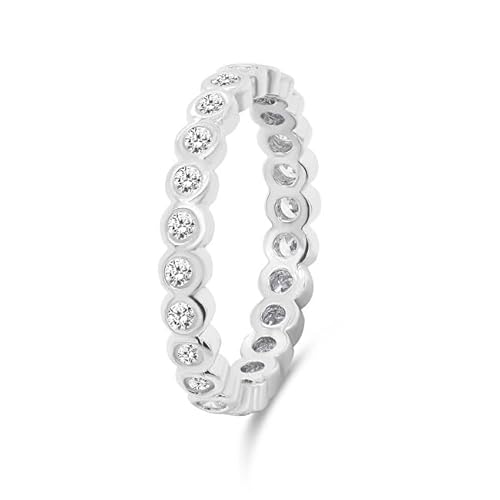 Brilio Ring Charming Silver Ring with Zircons RI050W - Circuit: 52mm sBS2328-52 Marke, Estándar, Nicht-Edelmetall, Kein Edelstein von Brilio
