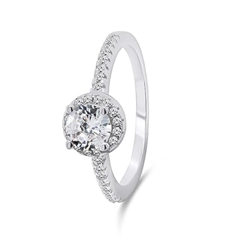 Brilio Ring Charming Silver Ring with Zircons RI054W - Circuit: 52mm sBS2336-52 marke, Estándar, Metall, Kein Edelstein von Brilio