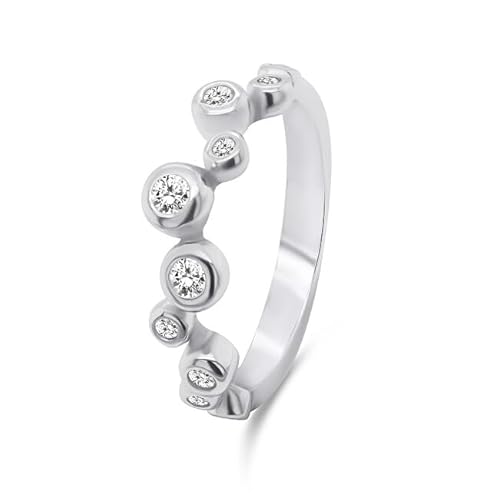 Brilio Ring Charming Silver Ring with Zircons RI060W - Circuit: 52mm sBS2356-52 Marke, Estándar, Nicht-Edelmetall, Kein Edelstein von Brilio