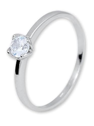 Brilio Ring Gentle Silver Ring with Zircon 426 001 00576 04 - Circuit: 55 mm sBS0918-55 Marke, Estándar, Nicht-Edelmetall, Kein Edelstein von Brilio