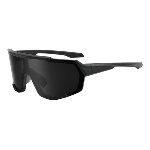BrillayView Fahrrad-Sonnenbrille für Herren und Damen, polarisiert, Sport-Sonnenbrille, Laufen, Ski, Schwarz, 14 cm BrillayView Fahrrad-Sonnenbrille für Herren und Damen, polarisiert, Sport-Sonnenbrille, Laufen, Ski, Schwarz, 14 cm von BrillayView