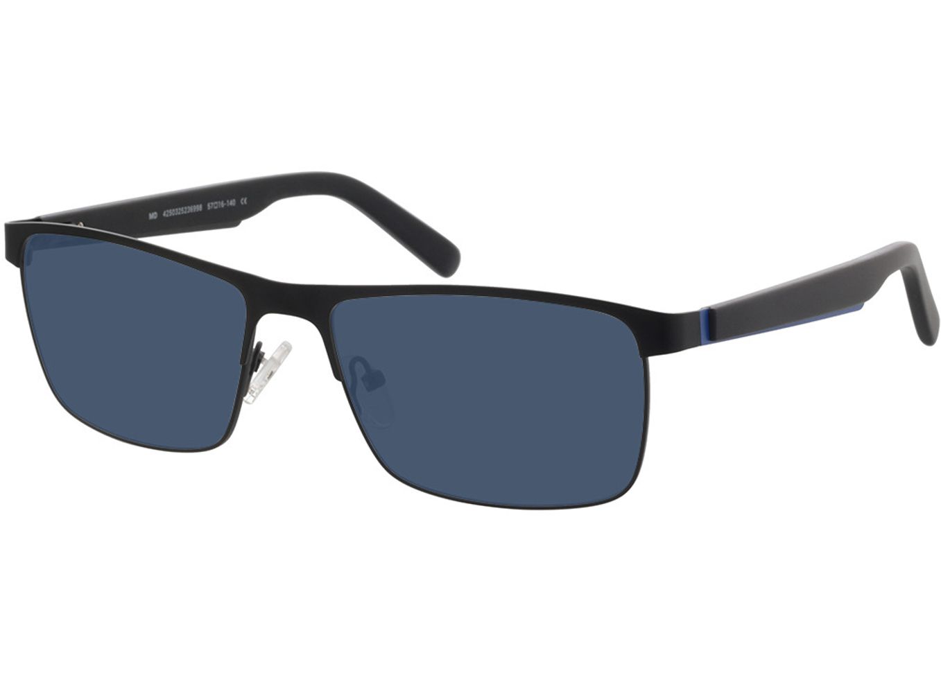 Aalborg - schwarz/blau Sonnenbrille ohne Sehstärke, Vollrand, Rechteckig von Brille24 Collection