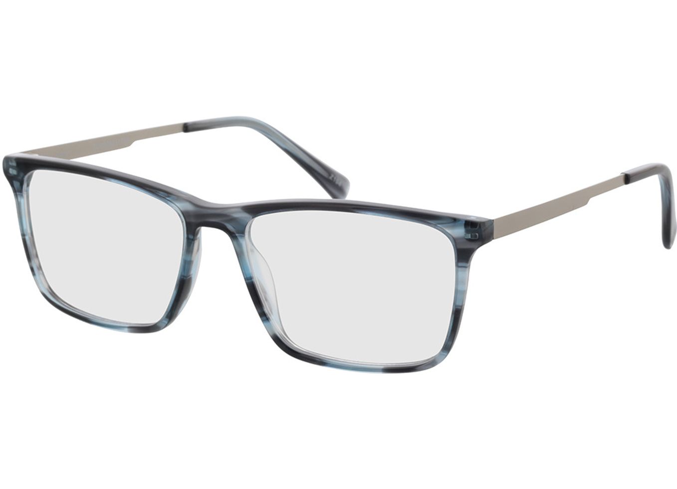 Aaron - blau/silber Arbeitsplatzbrille, Vollrand, Rechteckig von Brille24 Collection