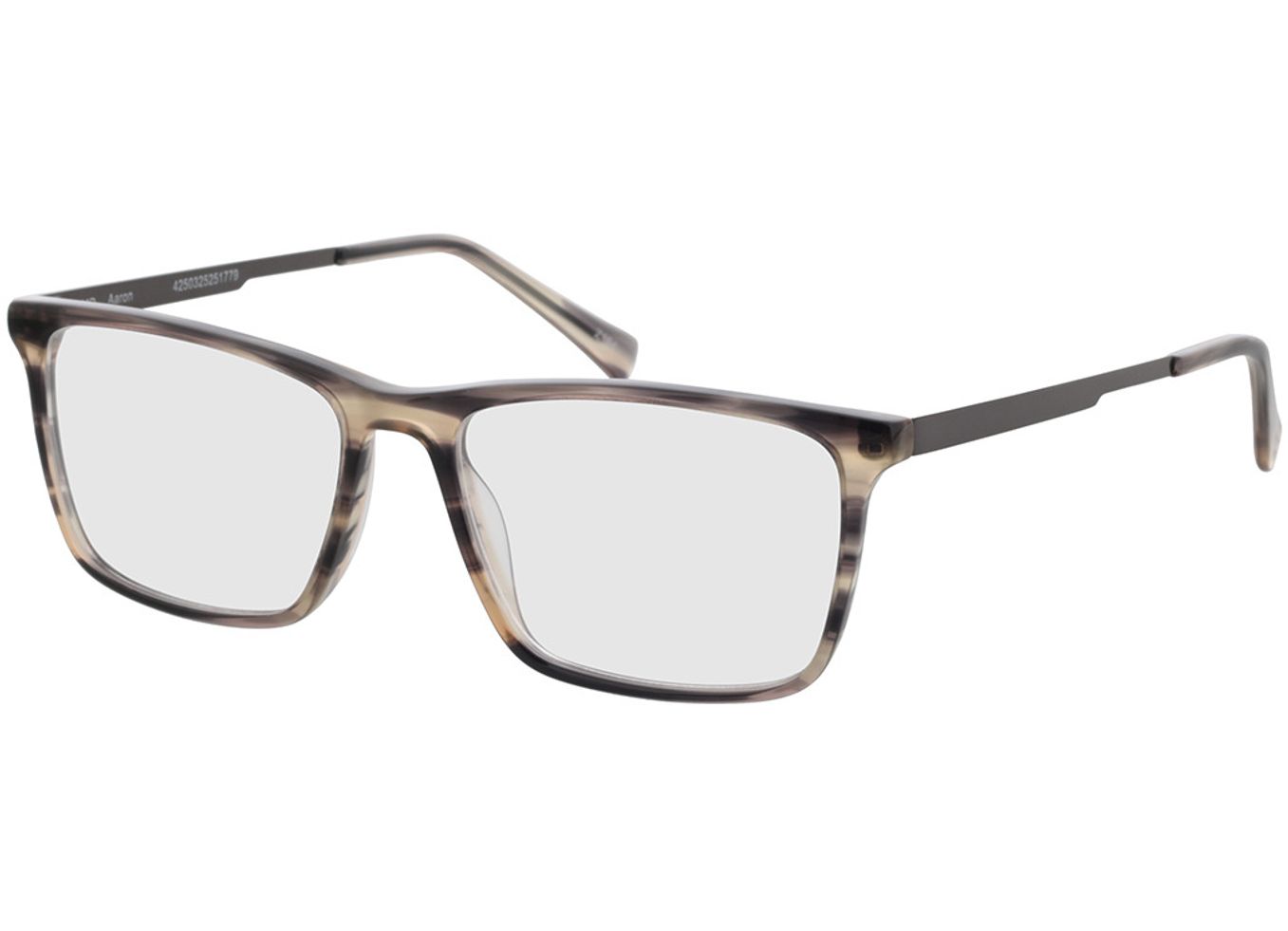 Aaron - grau/anthrazit Gleitsichtbrille, Vollrand, Rechteckig von Brille24 Collection