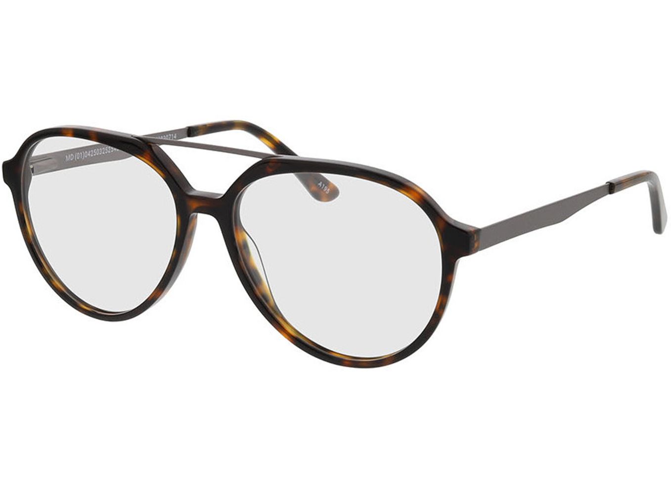 Belmont - havanna/matt anthrazit Brillengestell inkl. Gläser, Vollrand, Pilot von Brille24 Collection