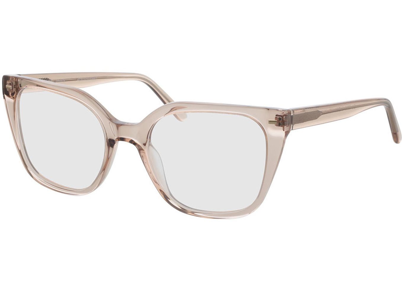 Beverly - beige Arbeitsplatzbrille, Vollrand, Cateye von Brille24 Collection