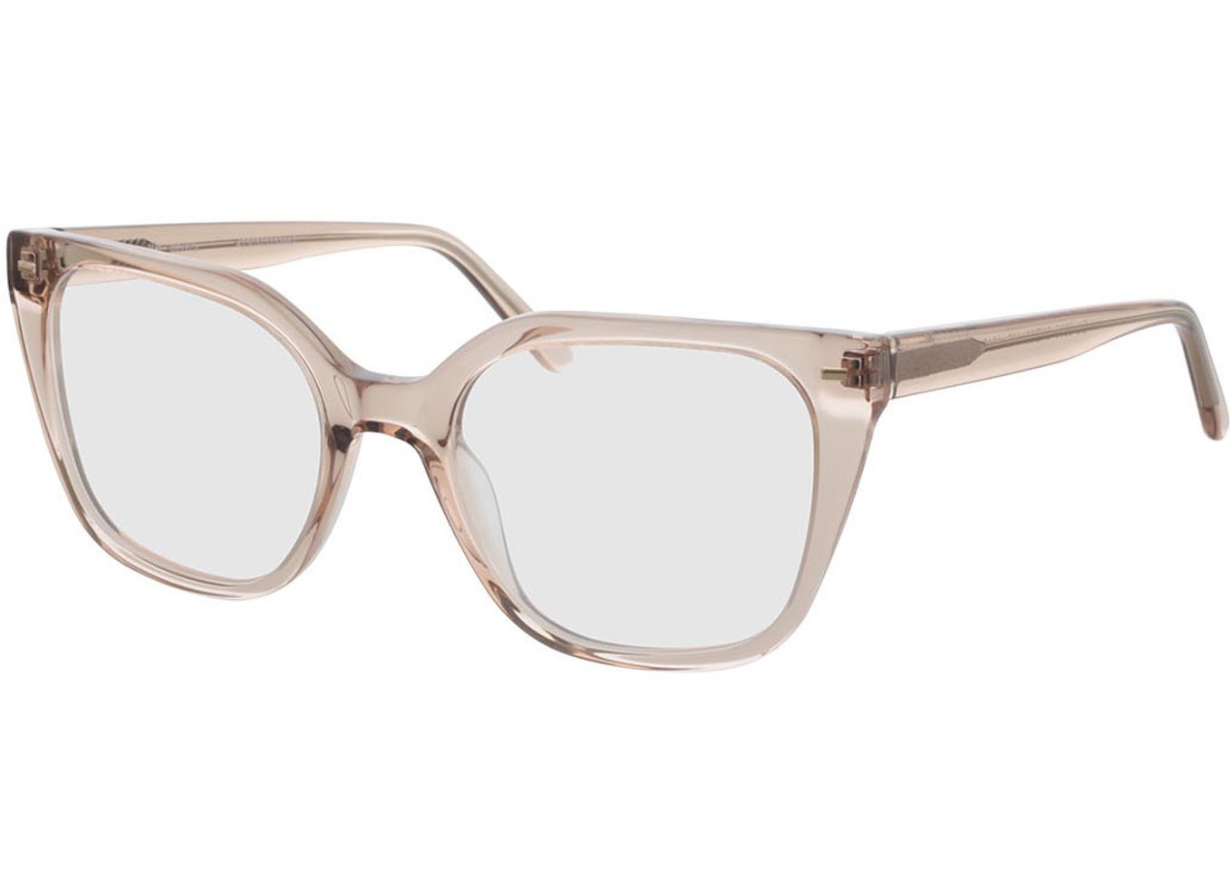 Beverly - beige Gleitsichtbrille, Vollrand, Cateye von Brille24 Collection