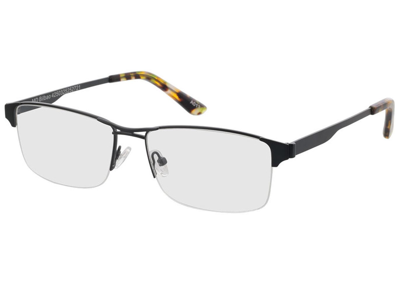 Bilbao - anthrazit Gleitsichtbrille, Halbrand, browline von Brille24 Collection