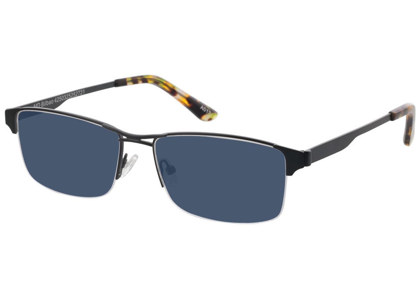 Bilbao - anthrazit Sonnenbrille mit Sehstärke, Halbrand, browline von Brille24 Collection