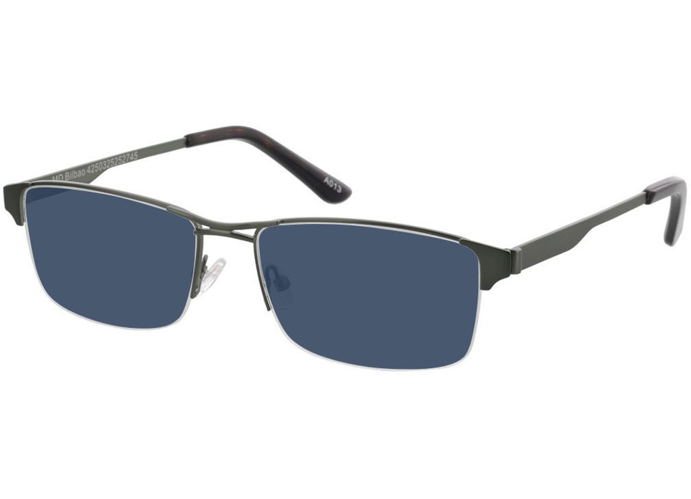 Bilbao - grün Sonnenbrille mit Sehstärke, Halbrand, browline von Brille24 Collection