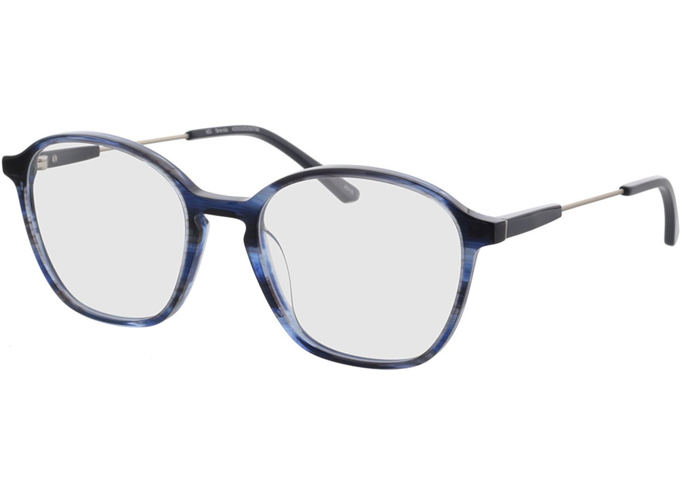 Brenda - blau/silber Blaulichtfilter-Brille, Vollrand, geometric von Brille24 Collection