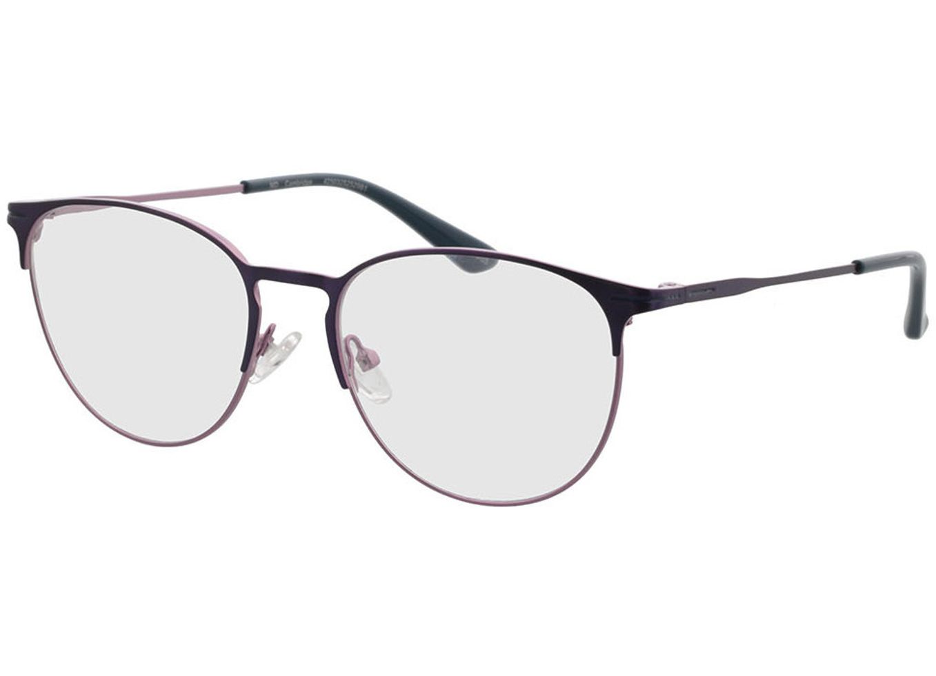 Cambridge - lila Blaulichtfilter-Brille, Vollrand, Rund von Brille24 Collection