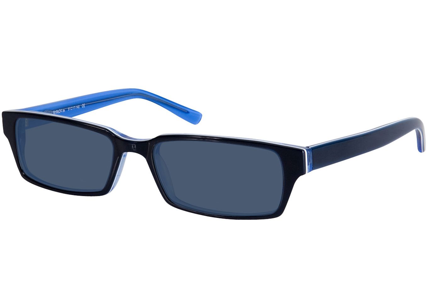 Capuno - dunkelblau/blau Sonnenbrille mit Sehstärke, Vollrand, Dünn von Brille24 Collection