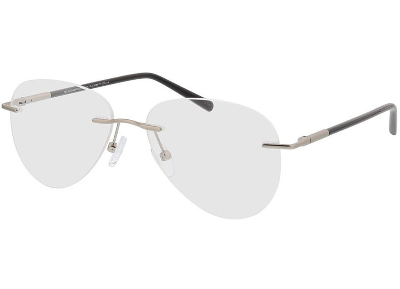 Casper - silber/schwarz Gleitsichtbrille, Randlos, Pilot von Brille24 Collection