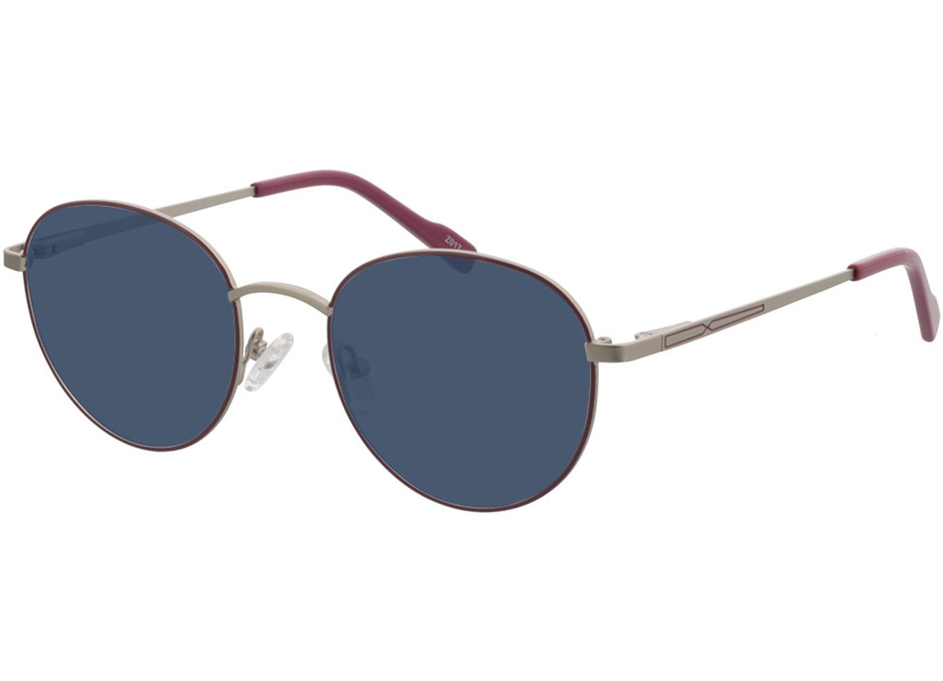 Chandler - silber/rot Sonnenbrille mit Sehstärke, Vollrand, panto von Brille24 Collection