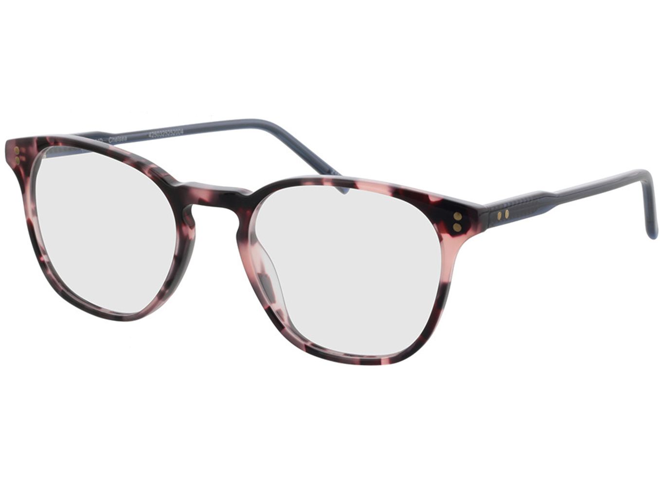 Chelsea - pink meliert Blaulichtfilter-Brille, Vollrand, Eckig von Brille24 Collection