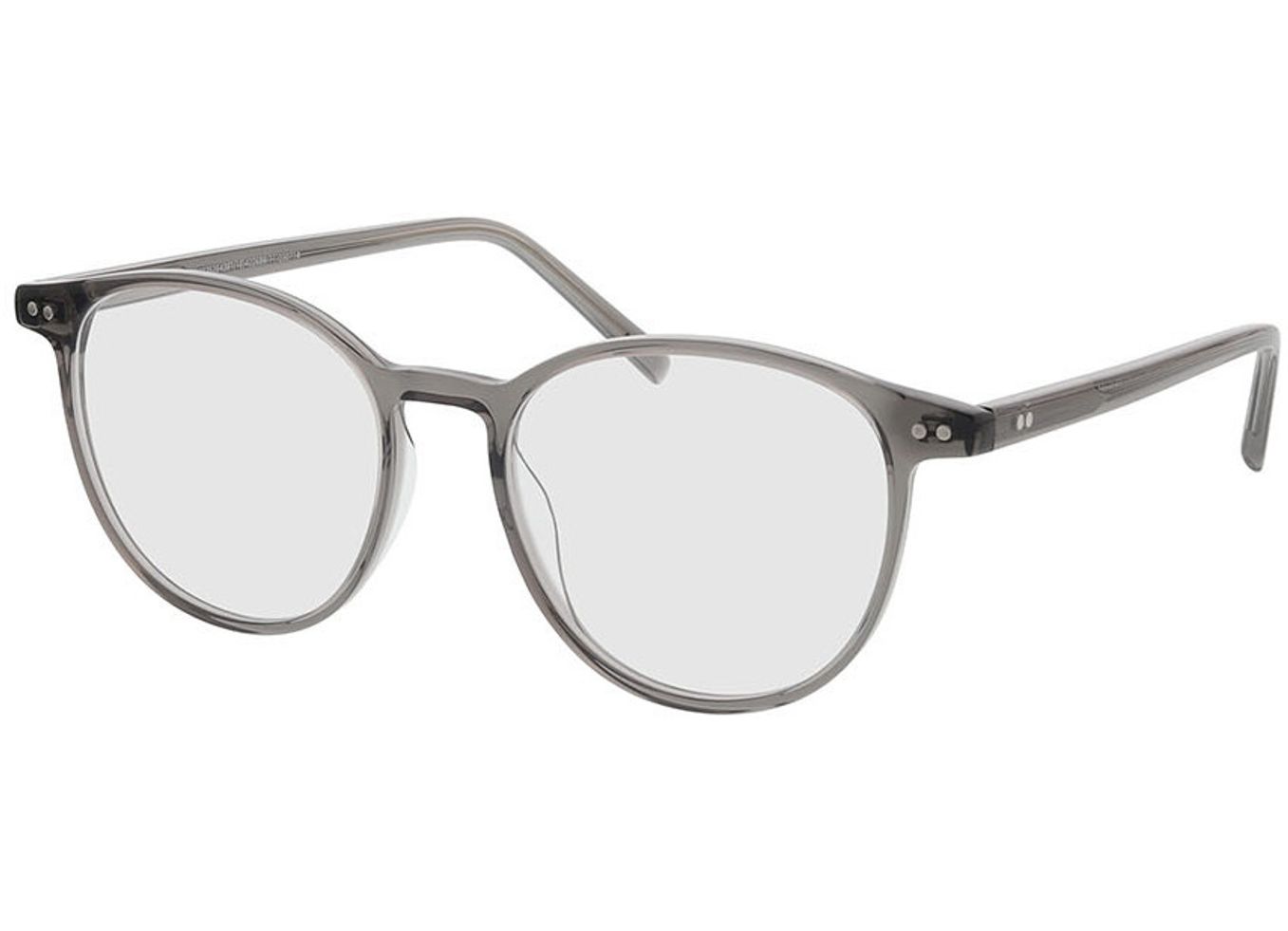 Columbia - grau Blaulichtfilter-Brille, Vollrand, Rund von Brille24 Collection