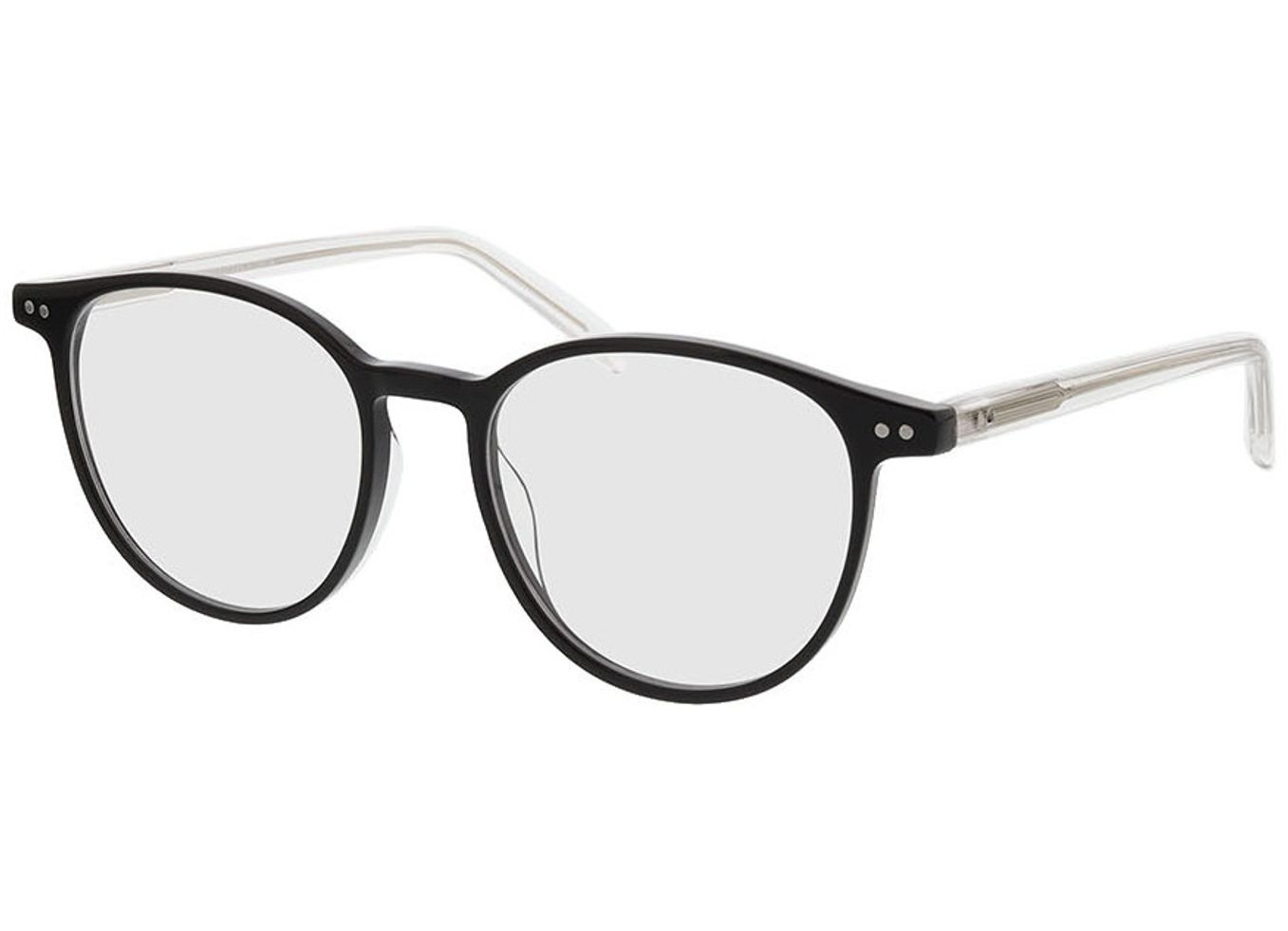 Columbia - schwarz/transparent Gleitsichtbrille, Vollrand, Rund von Brille24 Collection