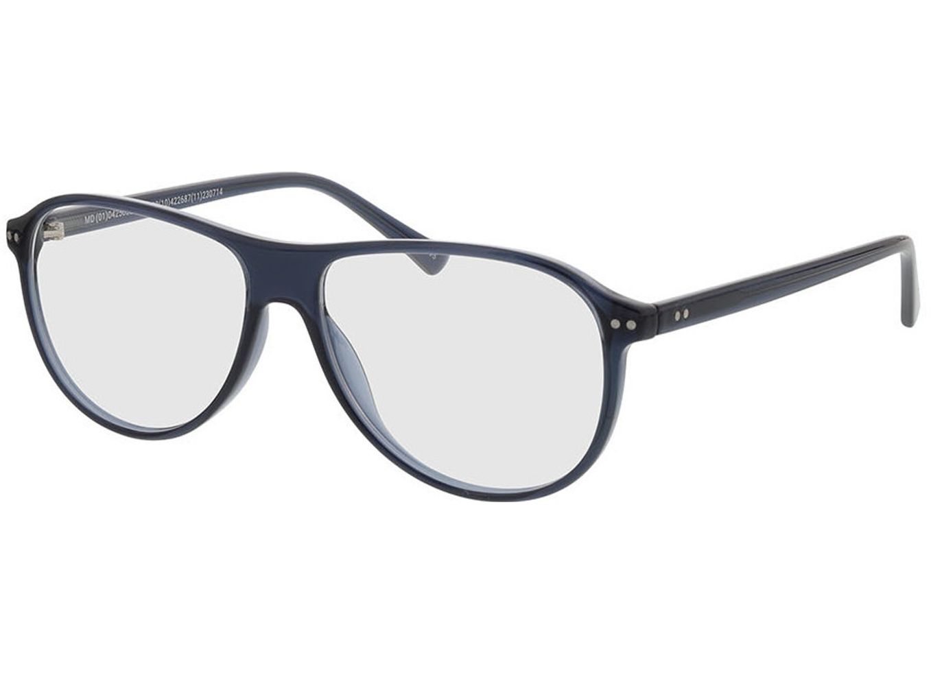 Dallas - blau Blaulichtfilter-Brille, Vollrand, Pilot von Brille24 Collection