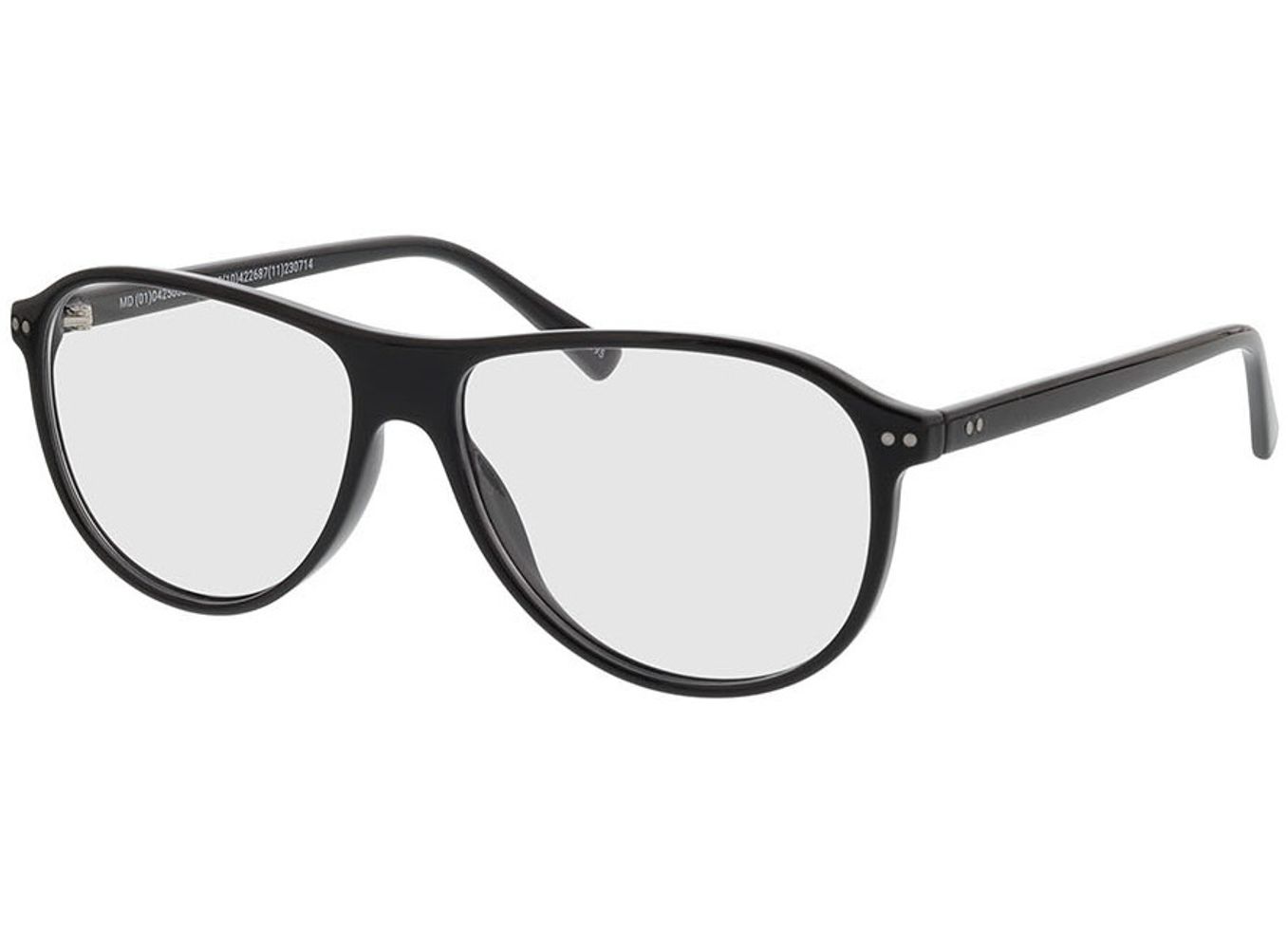 Dallas - schwarz Blaulichtfilter-Brille, Vollrand, Pilot von Brille24 Collection