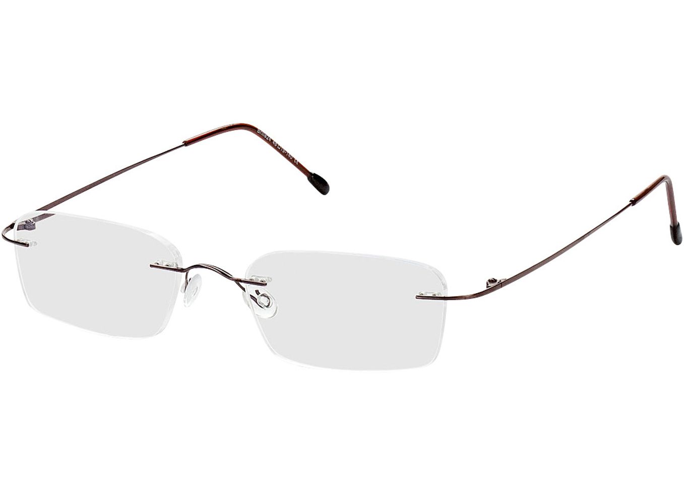 Davos - braun Gleitsichtbrille, Randlos, Rechteckig von Brille24 Collection
