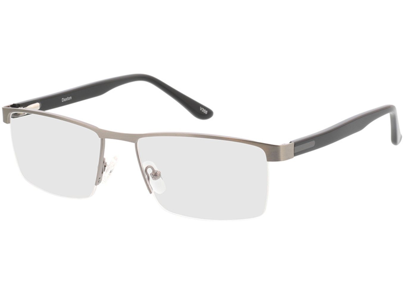 Daxton - silber/matt schwarz Gleitsichtbrille, Halbrand, Rechteckig von Brille24 Collection