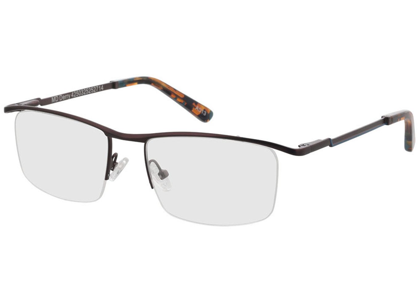 Derry - braun Gleitsichtbrille, Halbrand, browline von Brille24 Collection