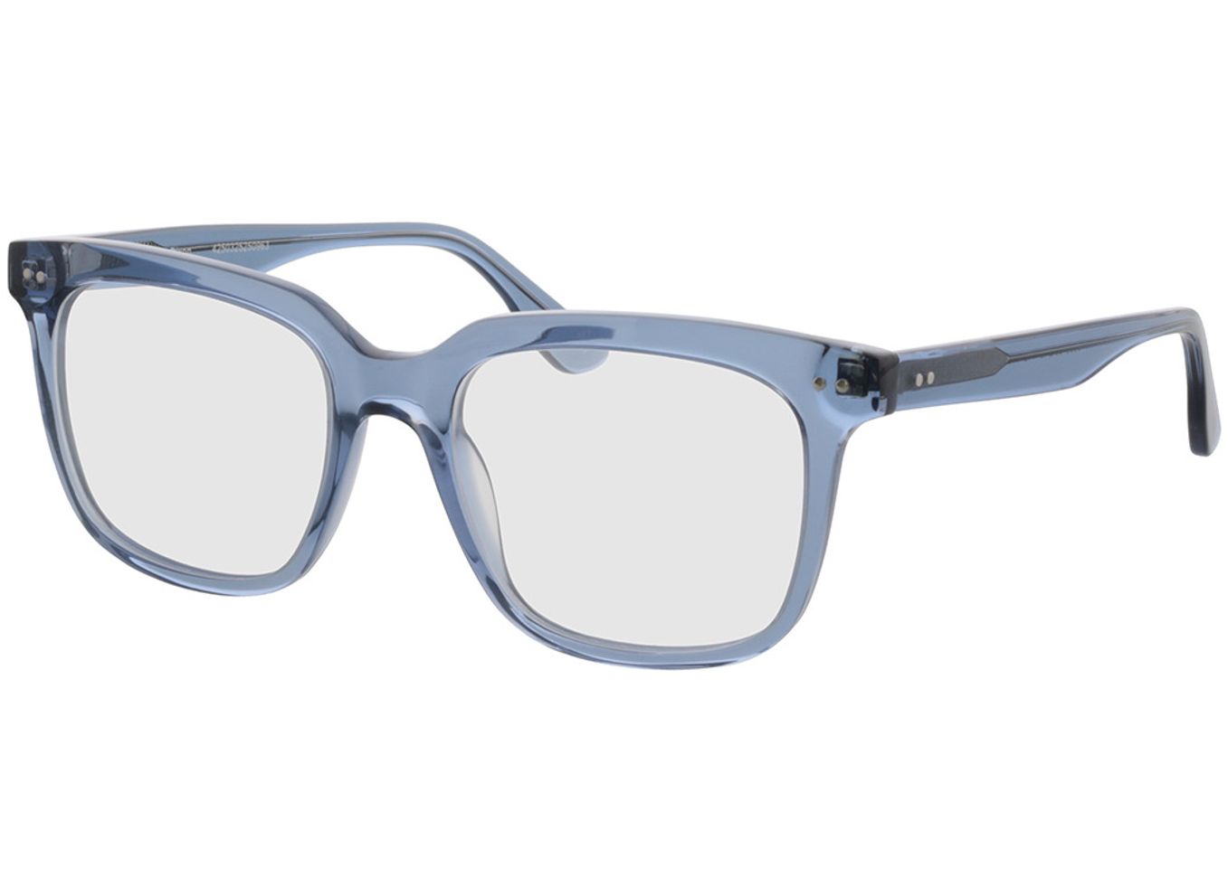 Dixon - blau-transparent Blaulichtfilter-Brille, Vollrand, Eckig von Brille24 Collection