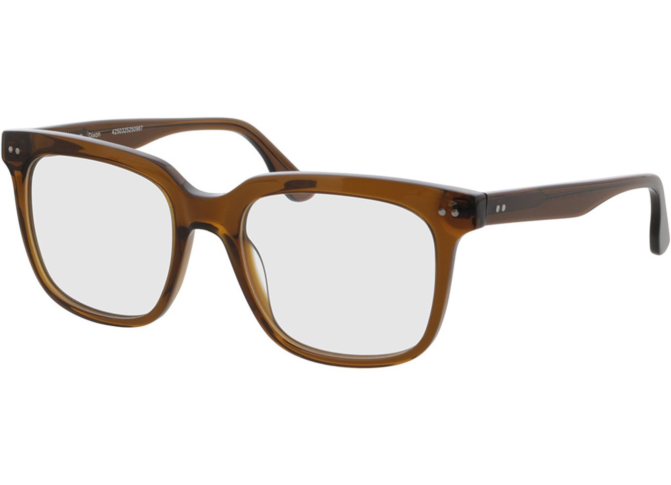 Dixon - braun-transparent Gleitsichtbrille, Vollrand, Eckig von Brille24 Collection